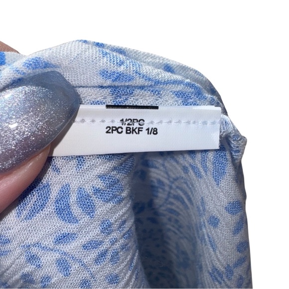 BILLABONG Short and Sweet Blue White Floral Sundress Size Small - Picture 14 of 14